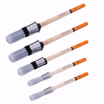 BLACK+DECKER Ecset készlet kör alakú fejjel 5db (2*16mm; 12mm; 2*8mm), minden festékhez, fa nyél