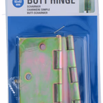 KINZO Ajtópánt 2db, 12db csavarral 8,2x8,2cm 80gr fém