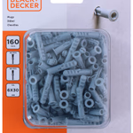 BLACK+DECKER Tipli készlet 6x30mm 160db (BXCHSF7002) thumbnail 1