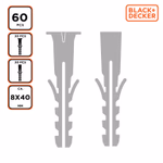 BLACK+DECKER Tipli készlet 60db 8*40mm (BXCHSF7004) thumbnail 2