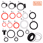 BLACK+DECKER Tömítés szett teflonszalaggal, 86db-os műanyag dobozban(BXCHSF7058) thumbnail 2