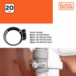 BLACK+DECKER Szorítóbilincs 21db-os szett, 4 méret, (BXCHSF7063) thumbnail 3