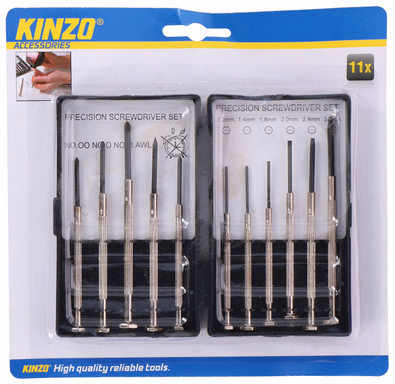 KINZO Csavarhúzó készlet műszerész 11db - Image 1 of 1