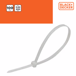 BLACK+DECKER Kábelkötegelő 100db 3.6x200mm fehér (BXCHSF7090) thumbnail 3