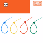 BLACK+DECKER Kábelkötegelő 100db 4 szín/4 méret (BXCHSF7099 ) thumbnail 3