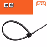 BLACK+DECKER Kábelkötegelő 50db 4.8x350mm fekete (BXCHSF7098) thumbnail 2