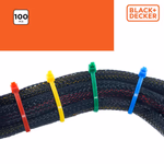 BLACK+DECKER Kábelkötegelő 100db 4 szín/4 méret (BXCHSF7099 ) thumbnail 1