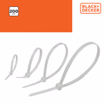 BLACK+DECKER Kábelkötegelő 200db 4 szín/4 méret (BXCHSF7093) thumbnail 2