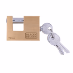 BLACK+DECKER sárgaréz tömblakat, 70mm, 3db kulccsal 2,3x14,7x19,2cm 415gr thumbnail 2