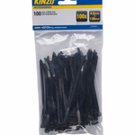 KINZO Kötözőpánt 4,5x120mm fekete 100db