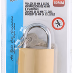 ALL RIDE acél lakat, normál kengyellel 50mm, 3db kulccsal thumbnail 1