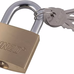 KINZO acél lakat, normál kengyellel 30mm, 3db kulccsal thumbnail 1