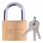 KINZO acél lakat, normál kengyellel 30mm, 3db kulccsal thumbnail 2