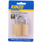 KINZO acél lakat, normál kengyellel 50mm, 3db kulccsal thumbnail 3