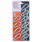BLACK+DECKER Karabiner szett 10db 6x60mm 80kg teherbírás (BXCHSF7103) thumbnail 1