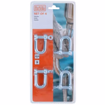 BLACK+DECKER Karabiner szett kengyeles, 4db, Ø9mm 200kg teherbírás (BXCHSF7014) thumbnail 1