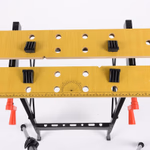 KINZO Munkapad 56x62x76cm ALU+FA összecsukható, anyagbefogóval thumbnail 3