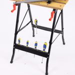 KINZO Munkapad 56x62x76cm ALU+FA összecsukható, anyagbefogóval thumbnail 2