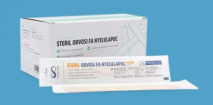 Elysium steril egyesével csomagolt orvosi fa nyelvlapoc - junior - 100 db - Image 1 of 3