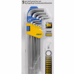 KINZO Imbuszkulcs készlet gömbfejű 9db CRV thumbnail 2