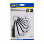 KINZO Imbuszkulcs készlet 8db karikán CRV thumbnail 2