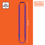 BLACK+DECKER Emelőkötél 1000kg 3m 450gr TÜV thumbnail 3