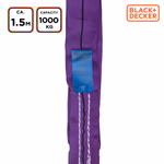 BLACK+DECKER Emelőkötél 1000kg 3m 450gr TÜV thumbnail 2