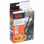 BLACK+DECKER Rögzítőkötél karabinerrel 2db Ø8mm/1m TÜV/GS