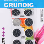 GRUNDIG gombelem 8db (2x2016, 2x2025, 4x2032) POWER+++ 