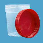 Vizeletgyűjtő pohár steril, 120 ml csavaros thumbnail 3