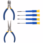 KINZO Precíziós Szerszámkészlet 6 db-os. 2db fogó és 4db csavarhúzó thumbnail 1