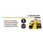 DUNLOP racsnis heveder 1000kg teherbírás 5m 38mm 1kg TÜV/GS  thumbnail 2