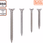 BLACK+DECKER Torx Csavar szett (4 méret), 350 db, PVC dobozban (BXCHSF7001) thumbnail 2