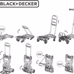BLACK+DECKER Molnárkocsi/kézikocsi 2in1, max 120kg thumbnail 3