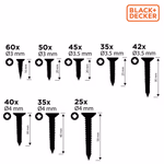 BLACK+DECKER Csavarszett (facsavar) 332db-os, pvc tartóban thumbnail 2