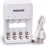 PHILIPS Elemtöltő USB-s, 4 elemhez, +2xAa+2xAAA thumbnail 4