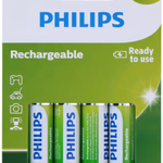 PHILIPS Elem AA újratölthető elem 1,2V 2500mAh 4db 