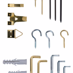 BLACK+DECKER Csavarozható kampó, tipli és akasztó szett, 198db-os, PVC dobozban thumbnail 2