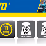 KINZO Szerszámos polc 172x75x30 cmMax 150 kg MDF 4 mm x 5 db thumbnail 6