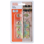 BLACK+DECKER acél tolózár +8 csavar 8x5,9/12,5x0,15cm (BXCHSF7066) thumbnail 1