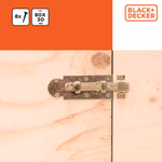 BLACK+DECKER Tolózár 2db, 8db csavarral 8x3x2,2cm (BXCHSF7068) thumbnail 2