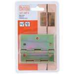 BLACK+DECKER Ajtópánt 2db, 12db csavarral 8,2x8,2x0,12cm 180gr acél (BXCHSF7071)