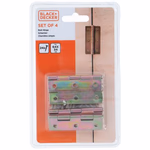 BLACK+DECKER Ajtópánt 4db, 24db csavarral 6,4x3,4x0,1cm 118gr acél (BXCHSF7073) thumbnail 1