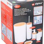 ALPINA Fürdőszoba & WC szett 6 részes műanyag/bambusz  thumbnail 1