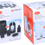 ALPINA Fürdőszobai szett 6részes, műanyag, 2 színben thumbnail 1