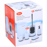 ALPINA Fürdőszobai szett 6részes, műanyag, 2 színben thumbnail 6