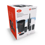 ALPINA Fürdőszobai szett 6 részes, műanyag, 2 színben thumbnail 5