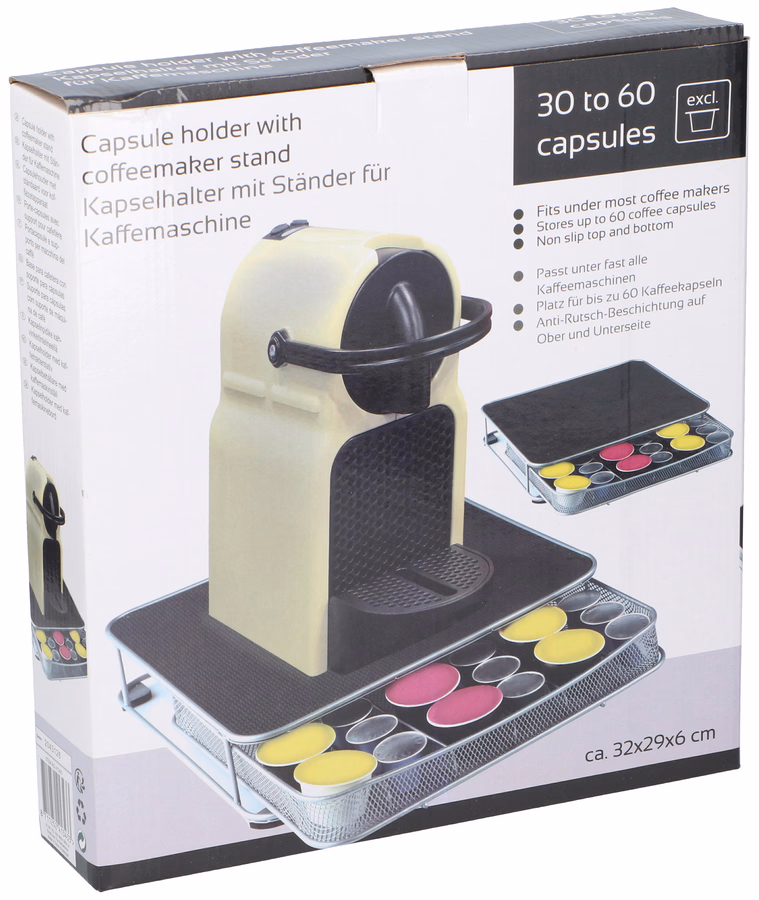 Kávékapszula tartó fiók 32x29x6cm fém - Image 1 of 4