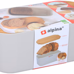 ALPINA Kenyértartó 18x33x12cm műanyag/bambusz  thumbnail 2