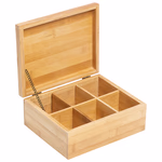 Teafiltertartó doboz, bambusz 6 részes  thumbnail 1